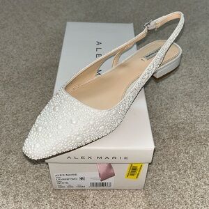 White Pearl Flats size 10